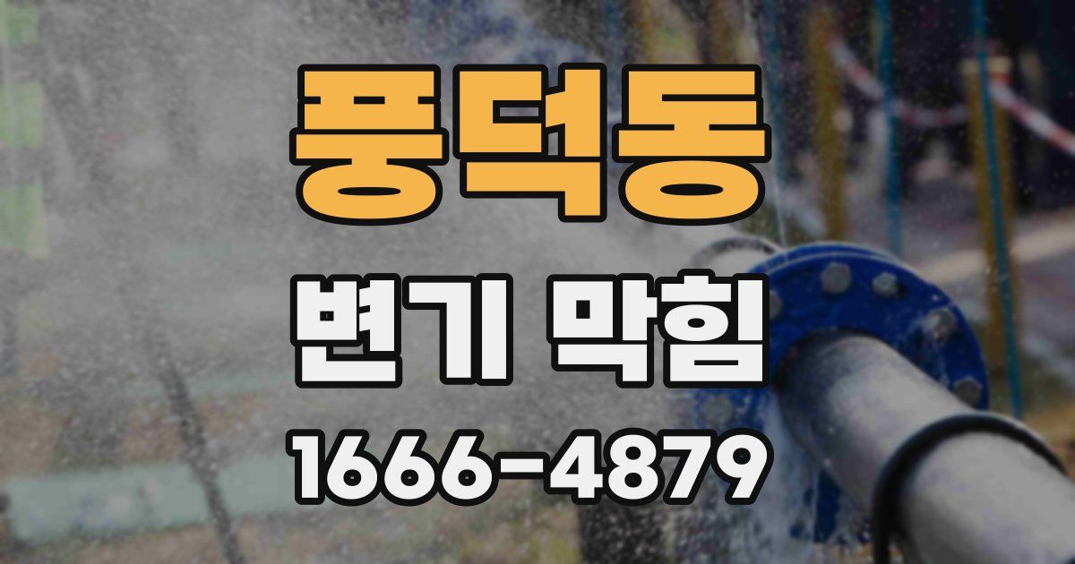 풍덕동 변기 막힘