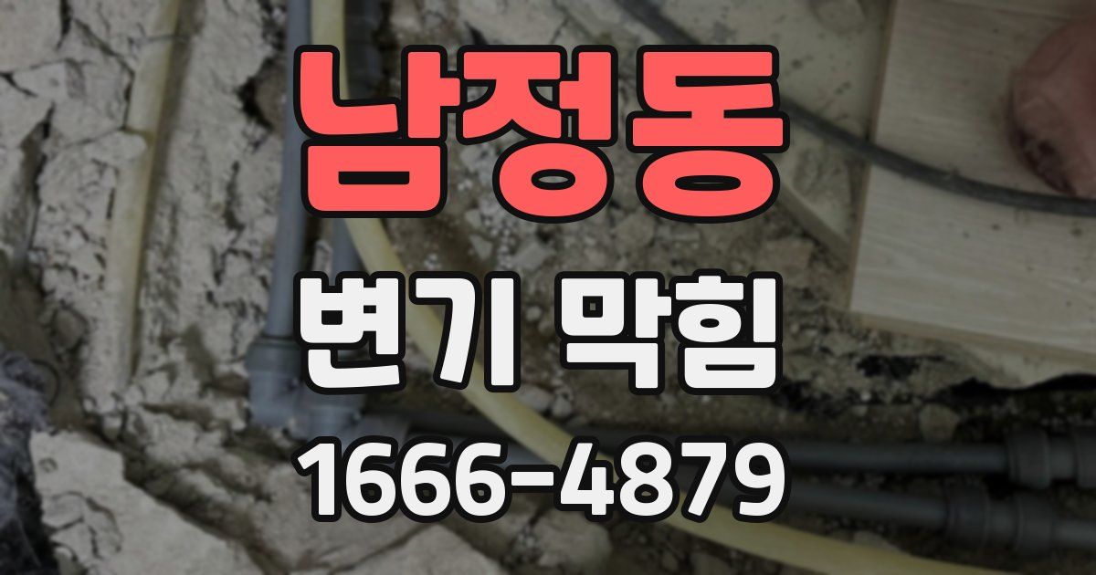 남정동 변기 막힘