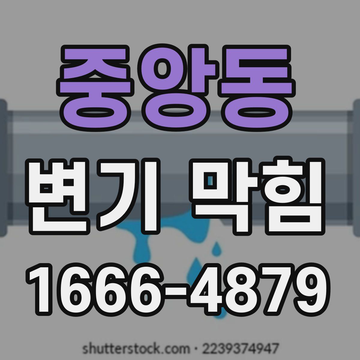 중앙동 변기 막힘