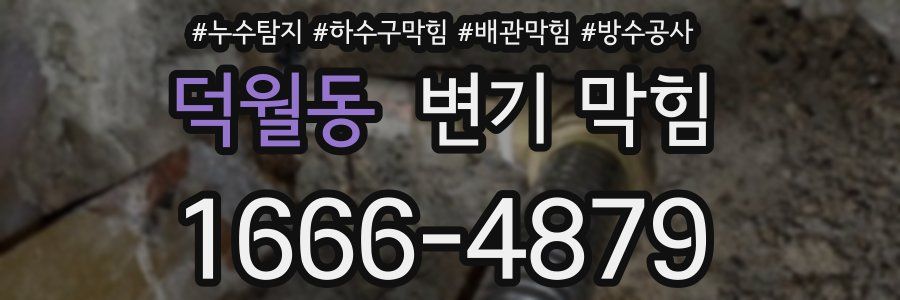 덕월동 변기 막힘