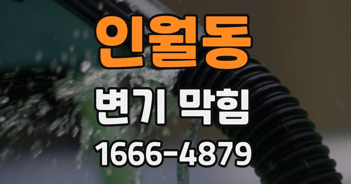 인월동 변기 막힘