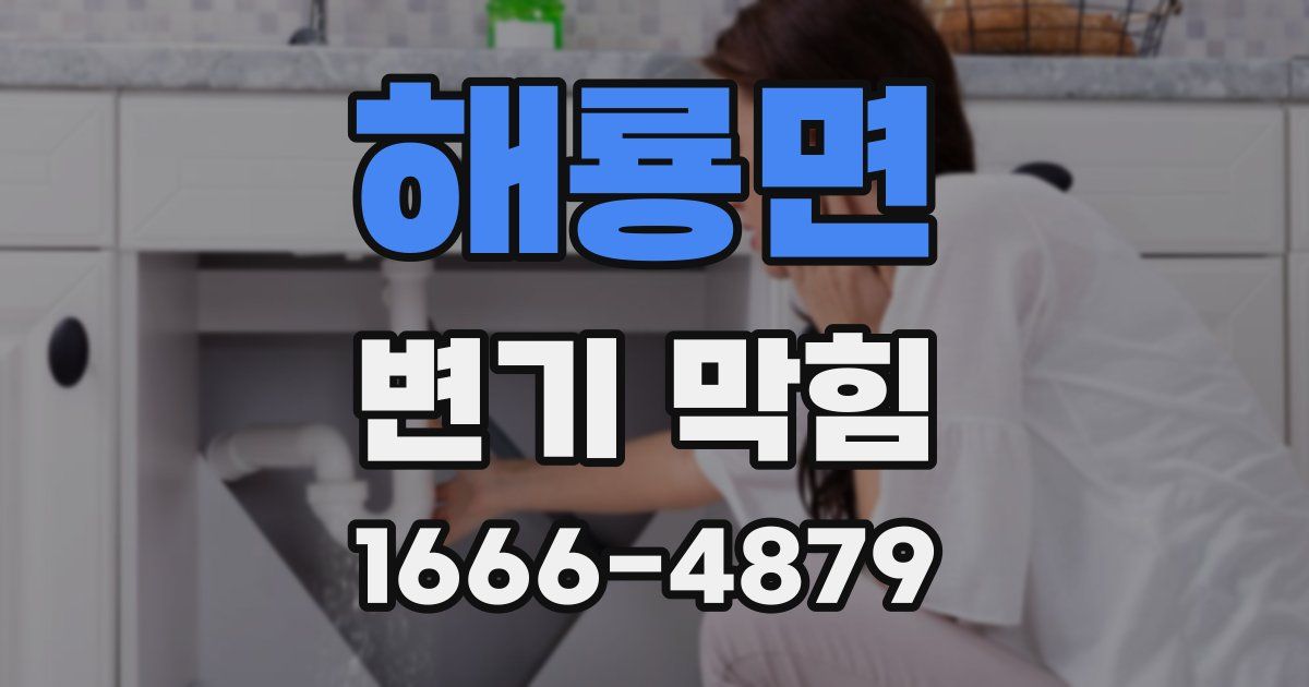 해룡면 변기 막힘