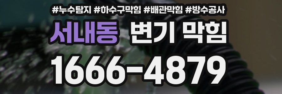 서내동 변기 막힘