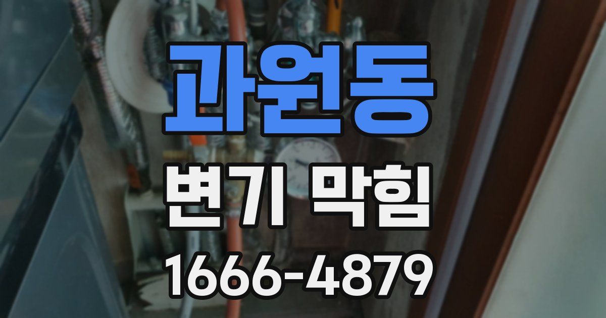 과원동 변기 막힘