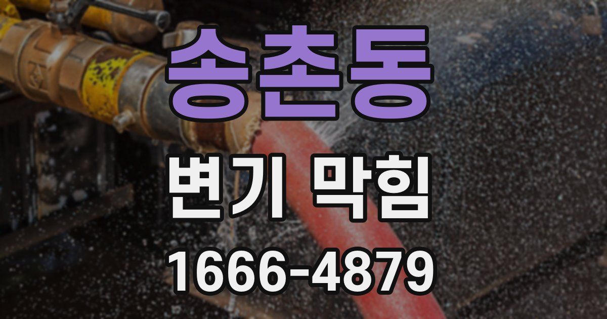 송촌동 변기 막힘