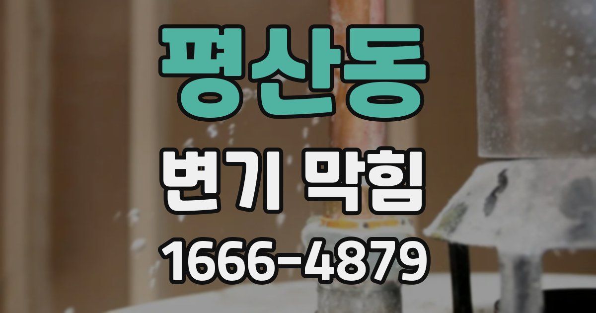 평산동 변기 막힘