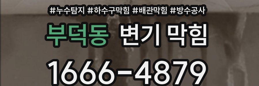 부덕동 변기 막힘