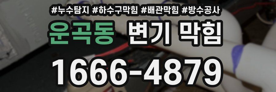 운곡동 변기 막힘