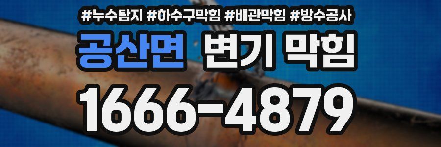 공산면 변기 막힘