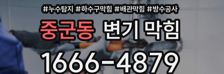 중군동 변기 막힘