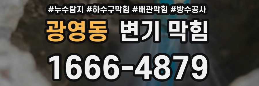 광영동 변기 막힘
