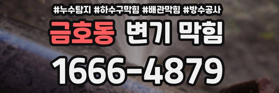 금호동 변기 막힘
