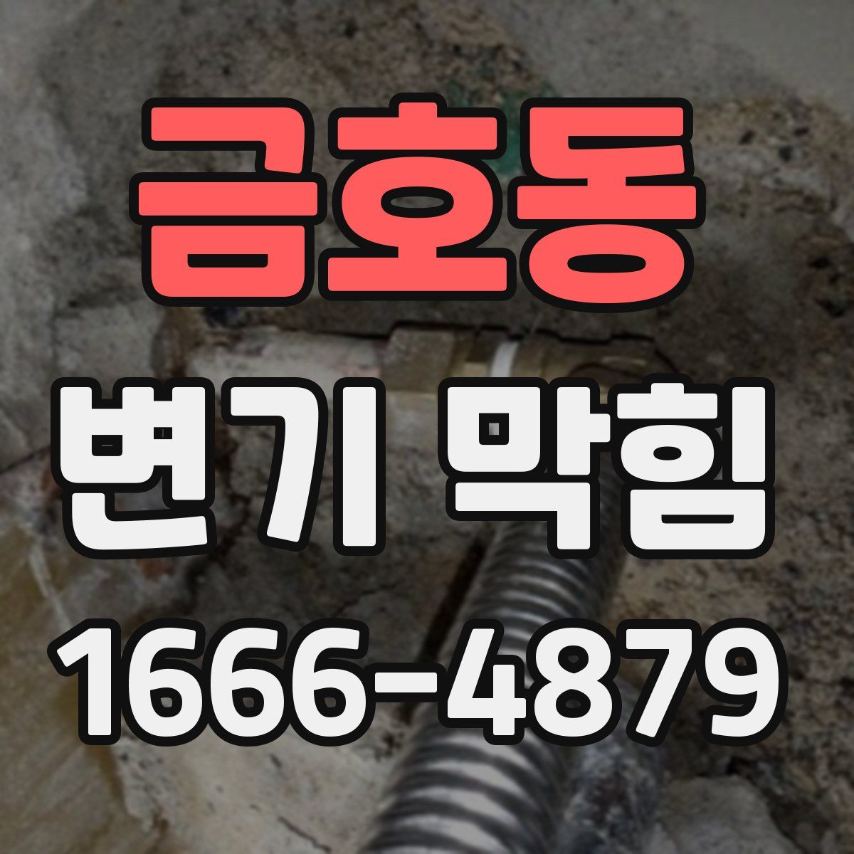 금호동 변기 막힘