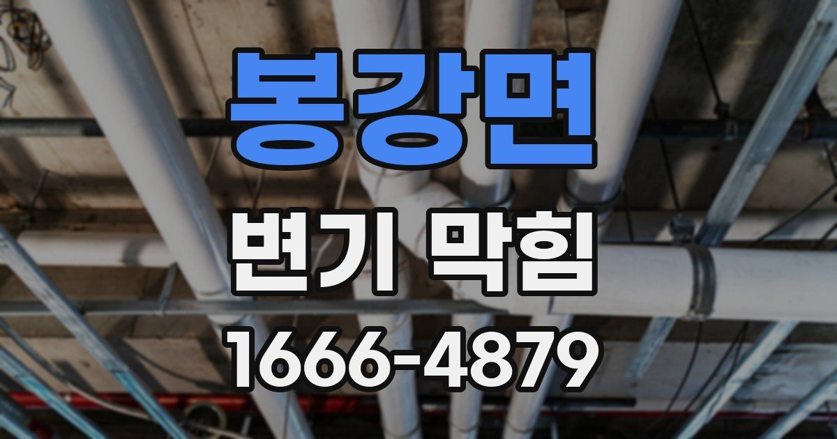 봉강면 변기 막힘