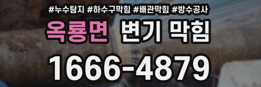 옥룡면 변기 막힘