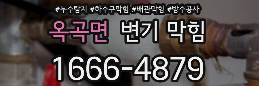 옥곡면 변기 막힘