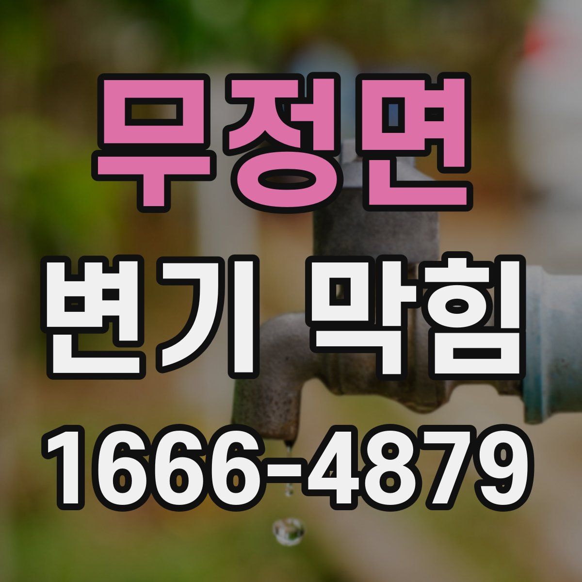 무정면 변기 막힘