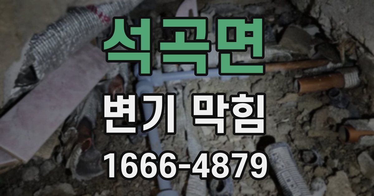 석곡면 변기 막힘