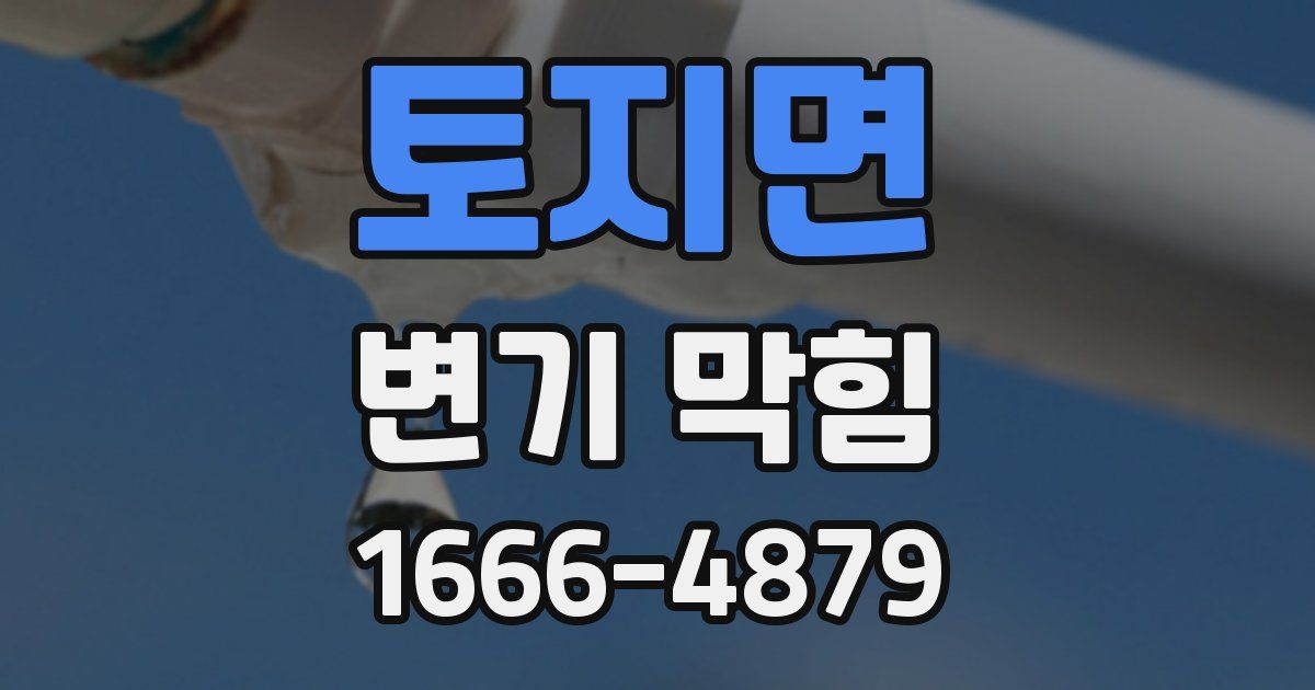 토지면 변기 막힘