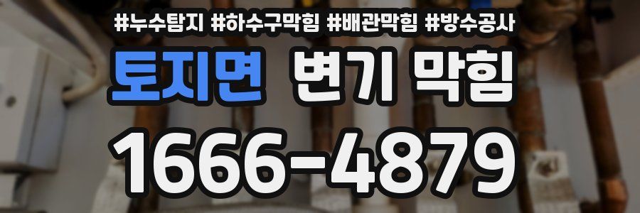 토지면 변기 막힘