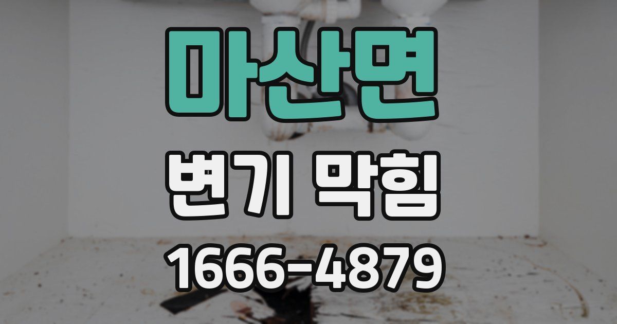 마산면 변기 막힘