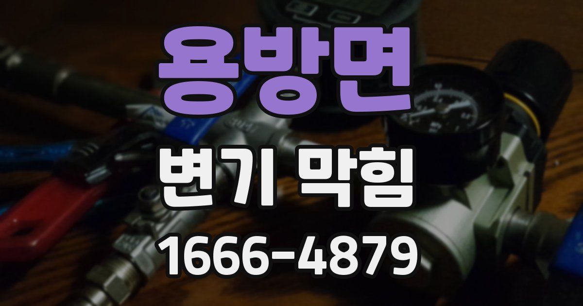 용방면 변기 막힘