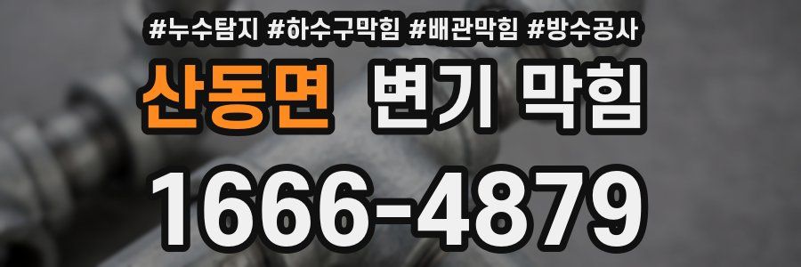 산동면 변기 막힘