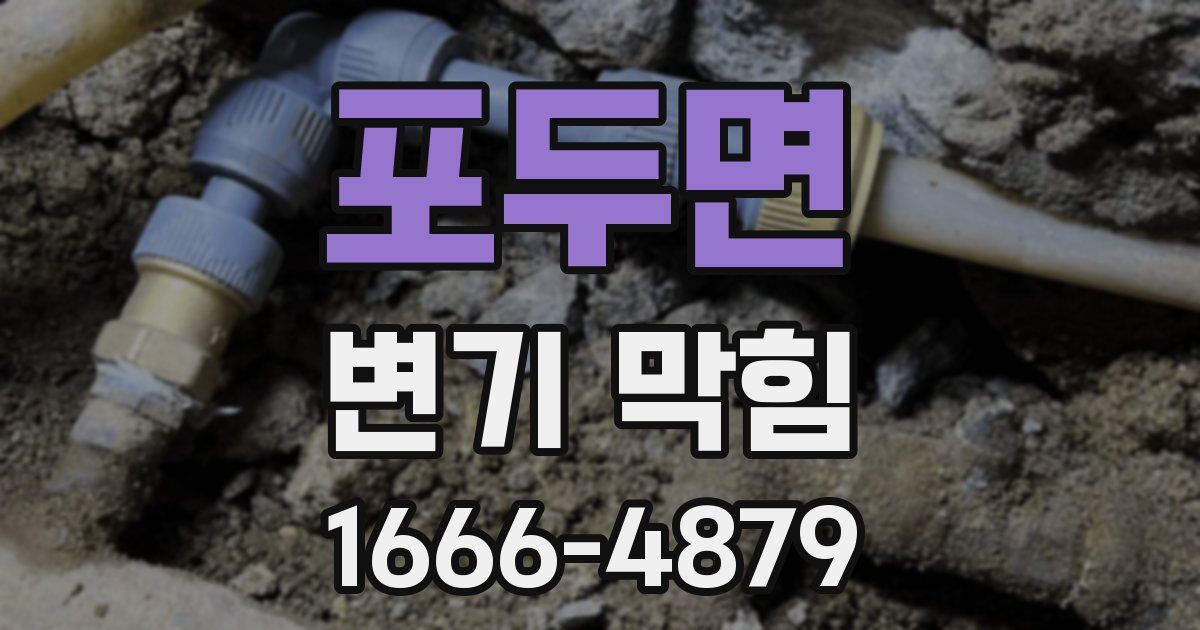 포두면 변기 막힘