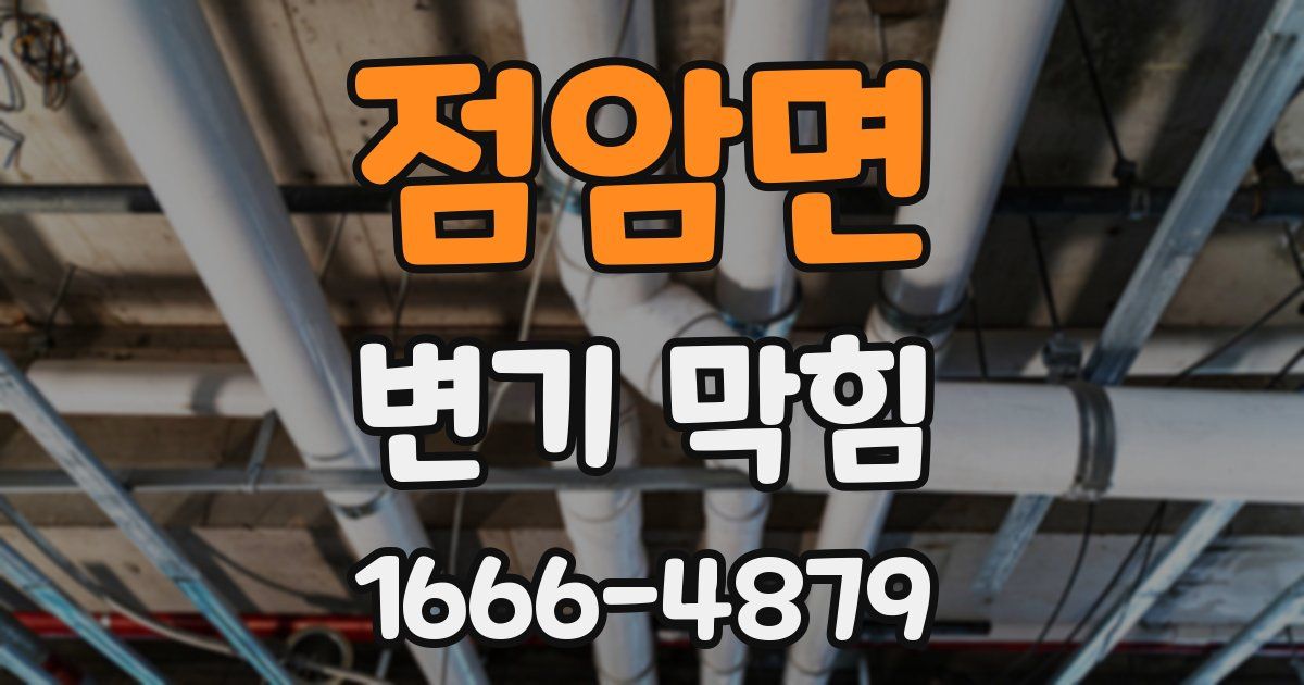점암면 변기 막힘
