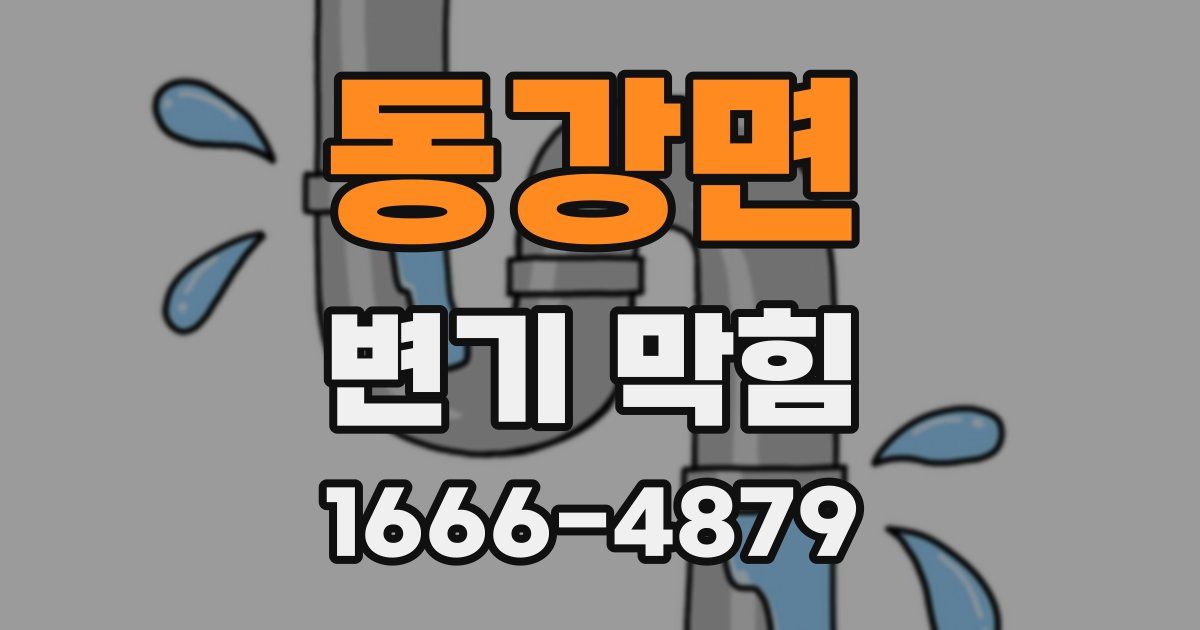 동강면 변기 막힘