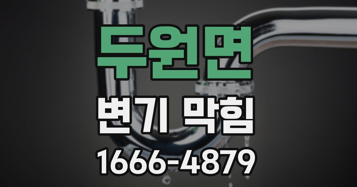 두원면 변기 막힘