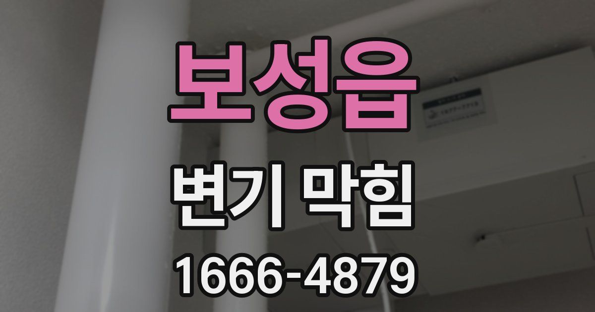 보성읍 변기 막힘