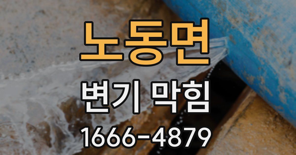 노동면 변기 막힘