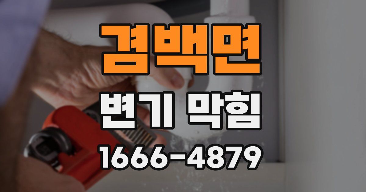 겸백면 변기 막힘