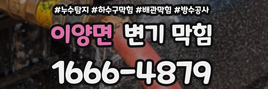 이양면 변기 막힘