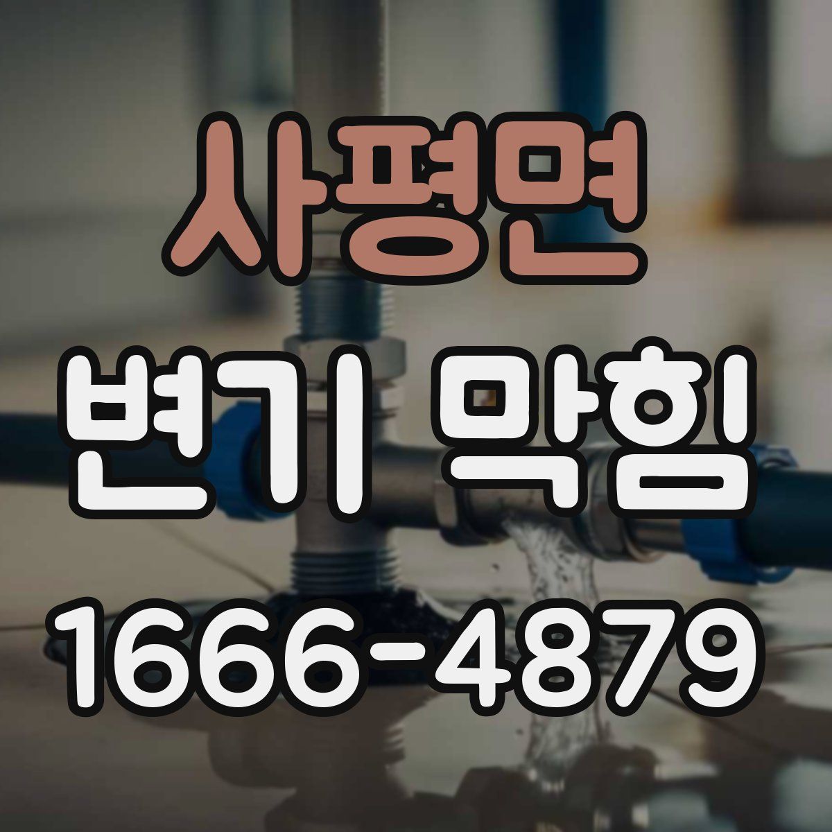 사평면 변기 막힘