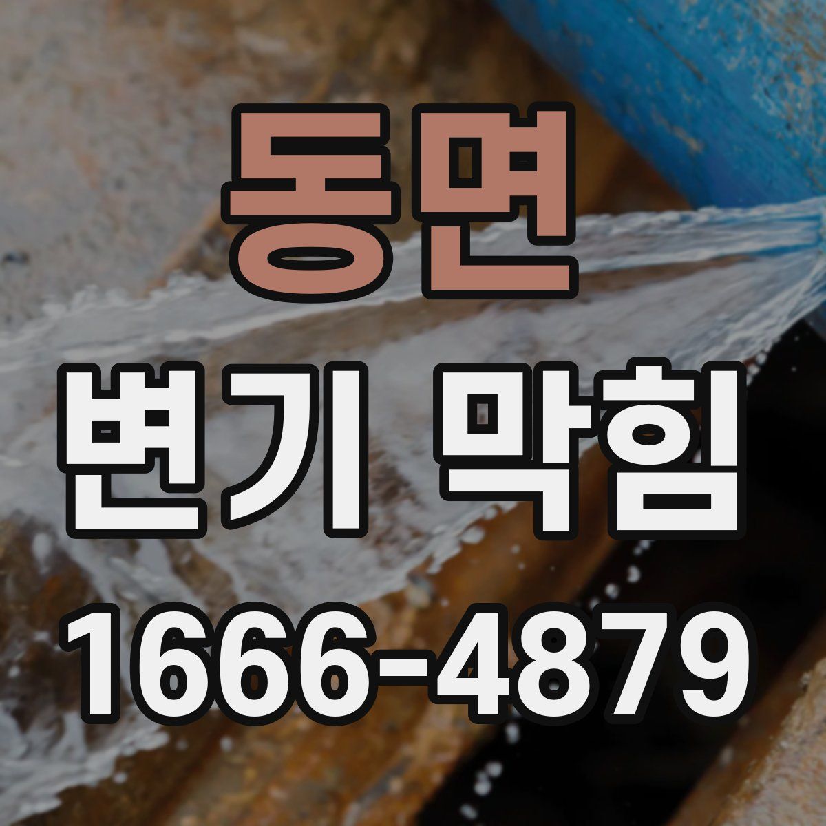 동면 변기 막힘