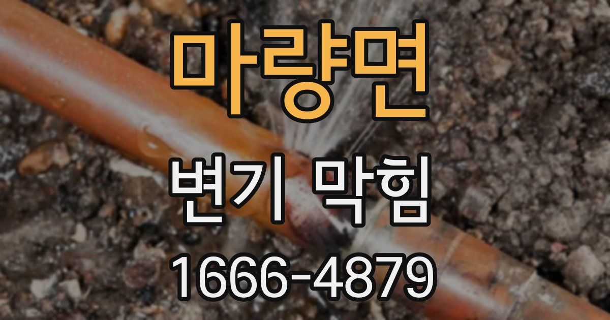 마량면 변기 막힘