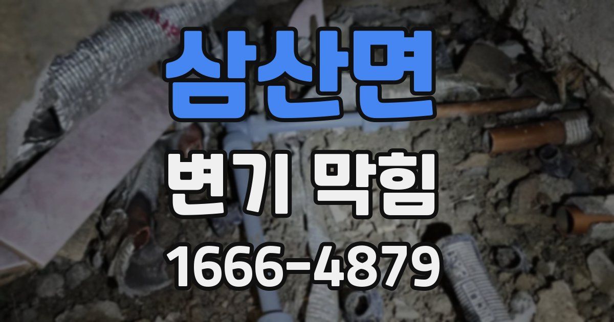 삼산면 변기 막힘