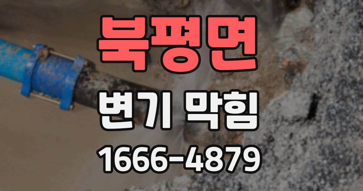 북평면 변기 막힘