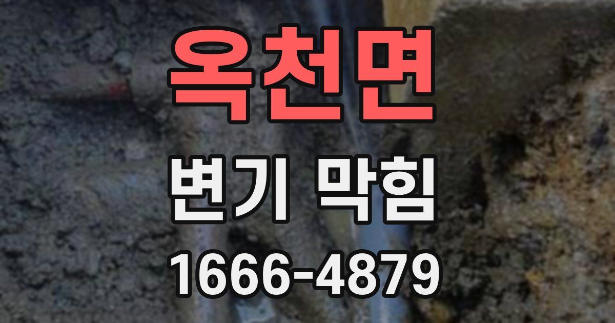 옥천면 변기 막힘