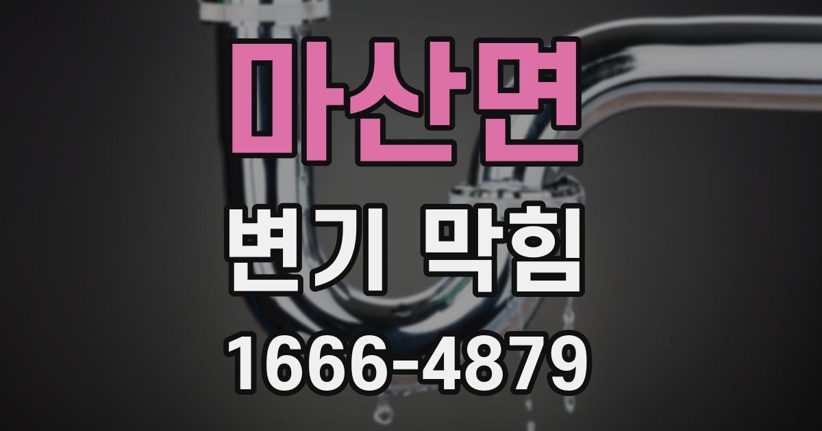 마산면 변기 막힘