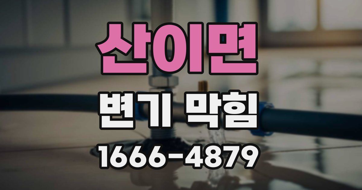 산이면 변기 막힘