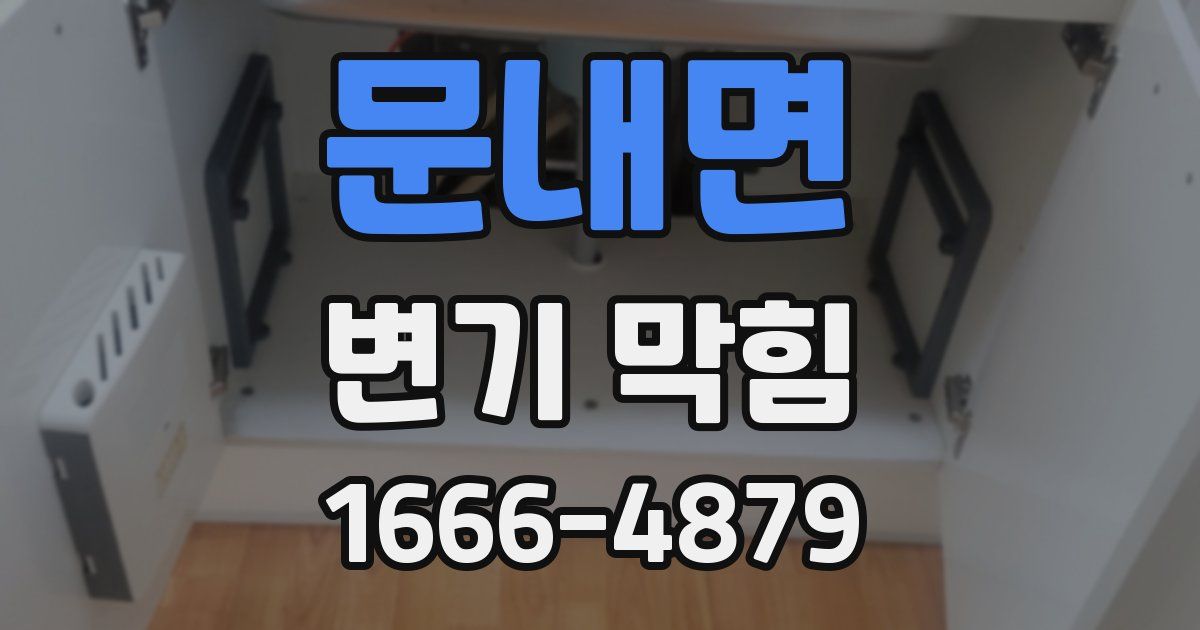 문내면 변기 막힘