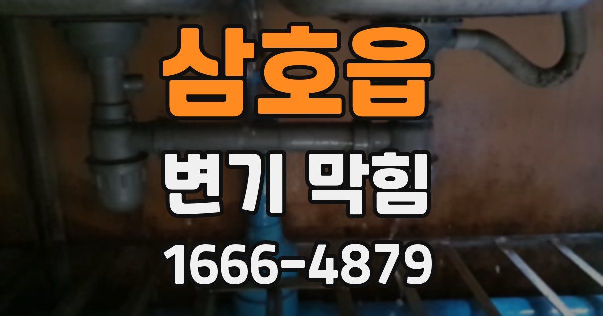 삼호읍 변기 막힘