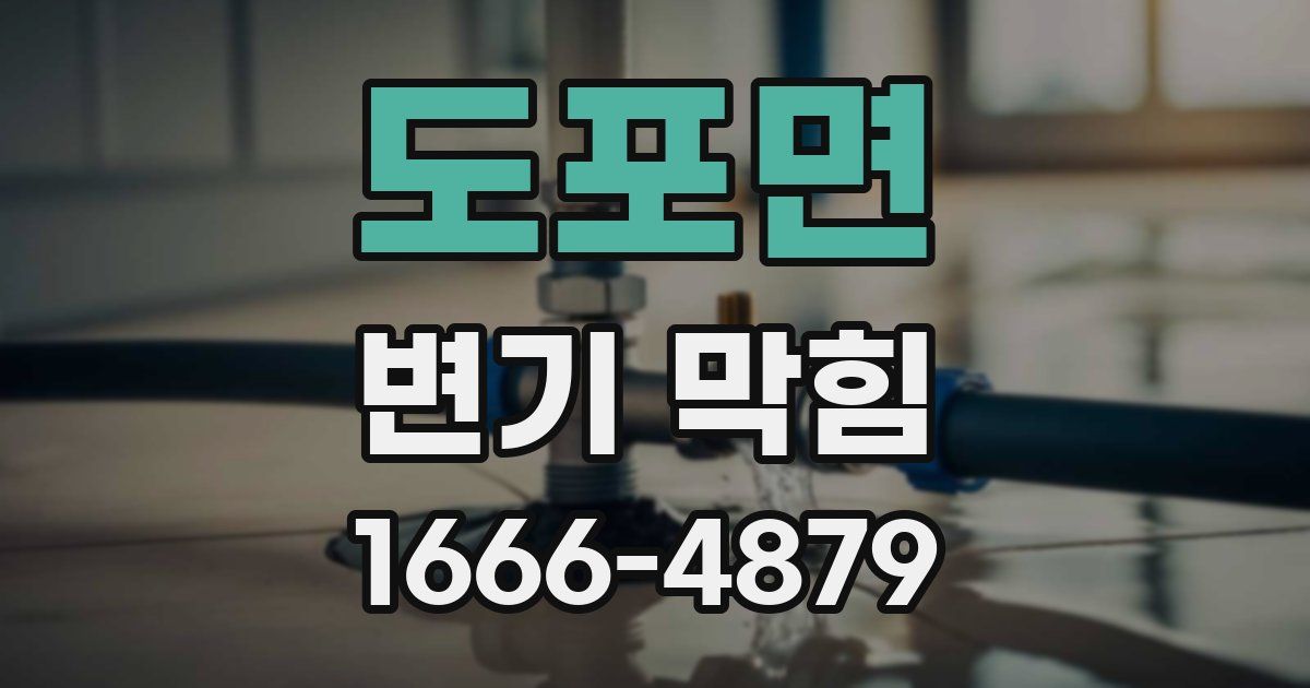 도포면 변기 막힘