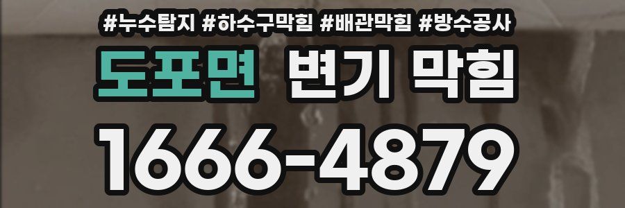 도포면 변기 막힘