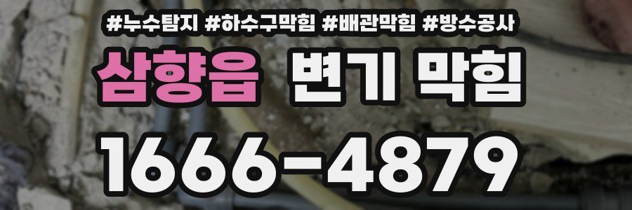 삼향읍 변기 막힘
