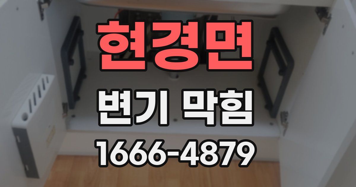 현경면 변기 막힘