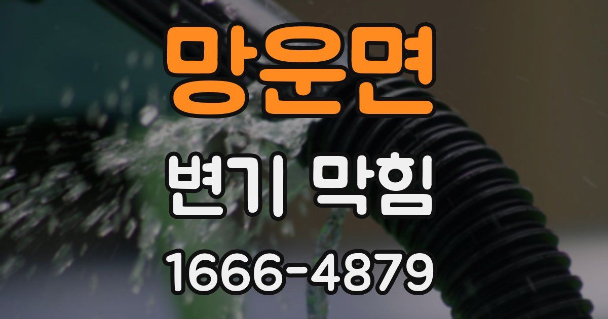 망운면 변기 막힘